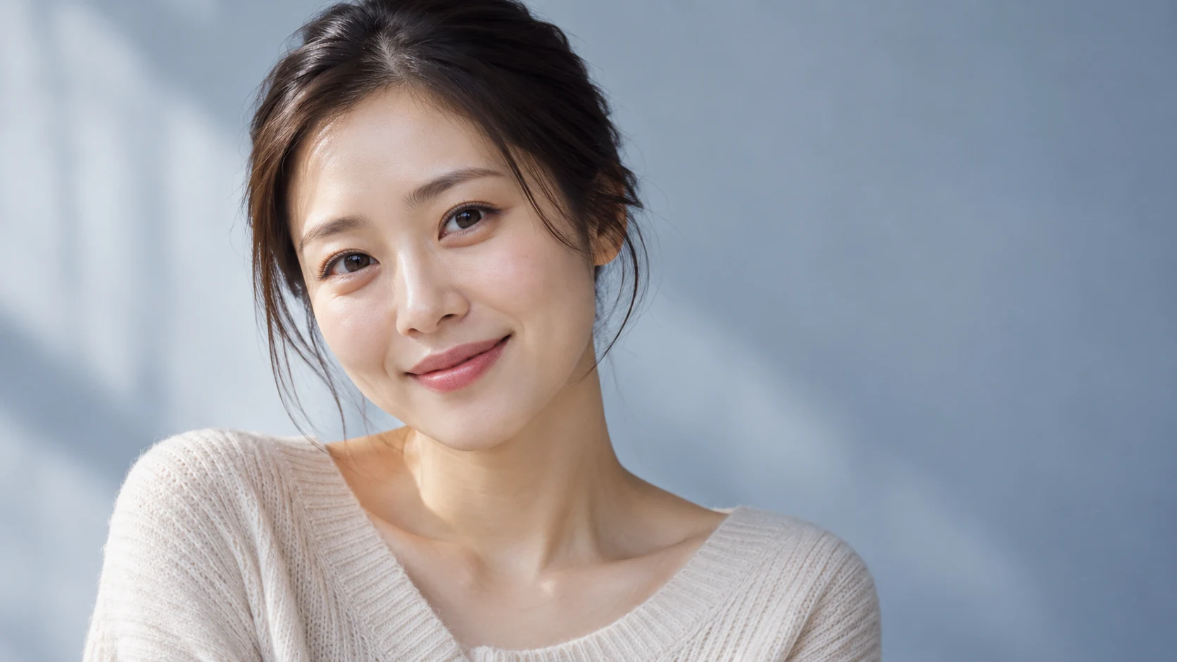 Aegyo Sal: editorial portrait of a woman showing natural lower-eyelid contours