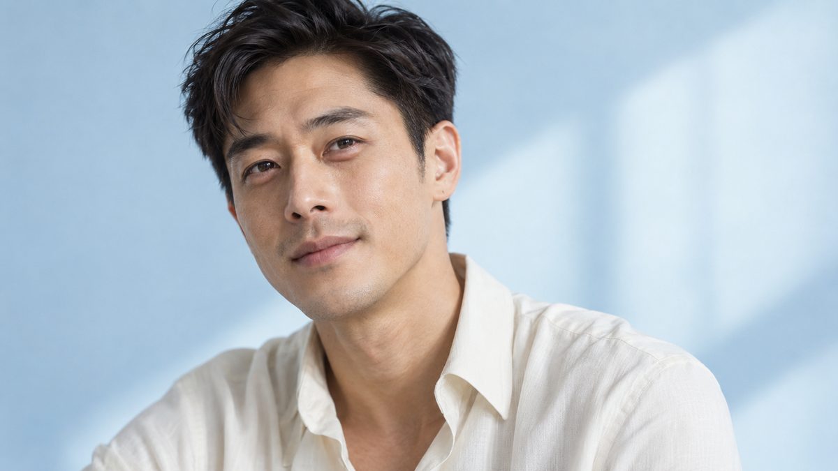 Man with clear under-eye skin: eye cream for dark circles in men